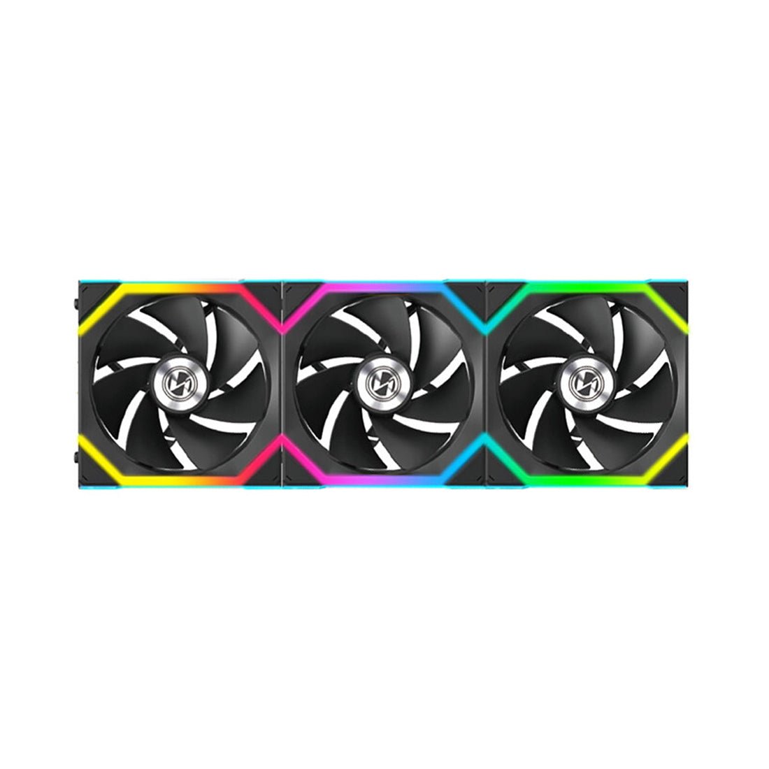 Lian Li Uni Fan SL120 Reverse Blade Triple Fan Kit - Black - مروحة