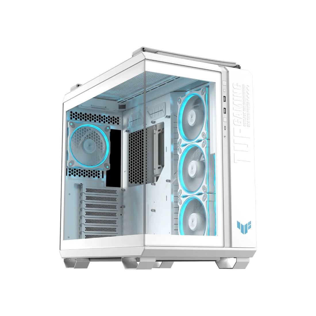 Asus TUF Gaming GT502 Horizon TG ARGB Mid Tower Case - White