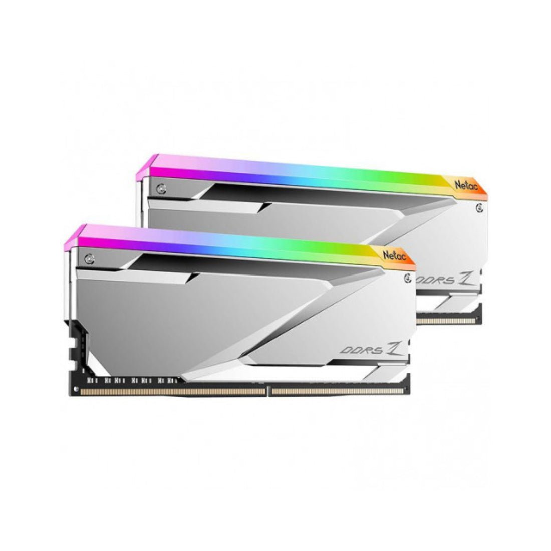 Netac Z RGB 32GB (2 x 16GB) CL34 7200Mhz DDR5 RAM - Silver - ذاكرة عشوائية - Store 974 | ستور ٩٧٤