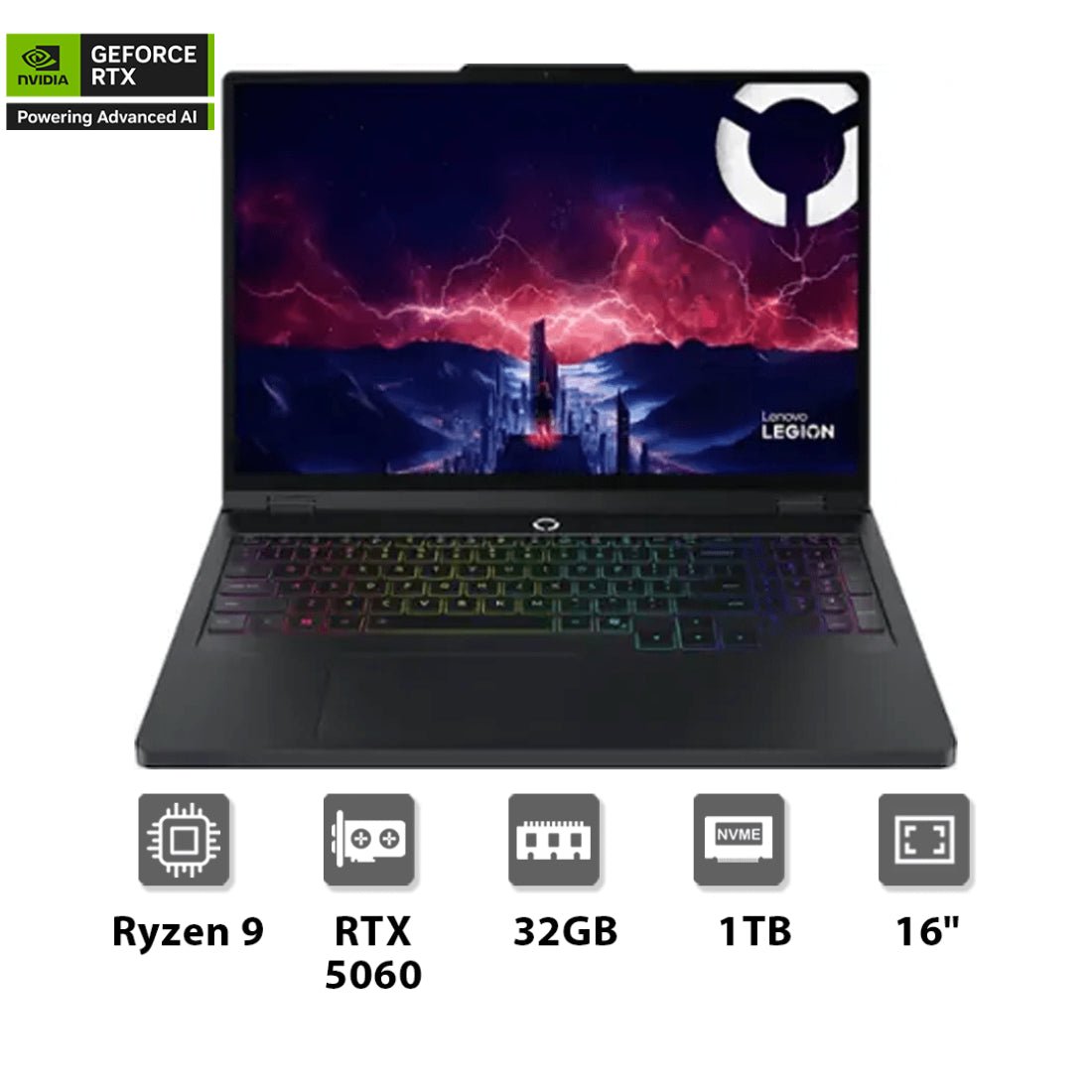 Lenovo Legion Pro 5 Ryzen 9 8945HX 32GB 1TB SSD RTX 5060 8GB 16