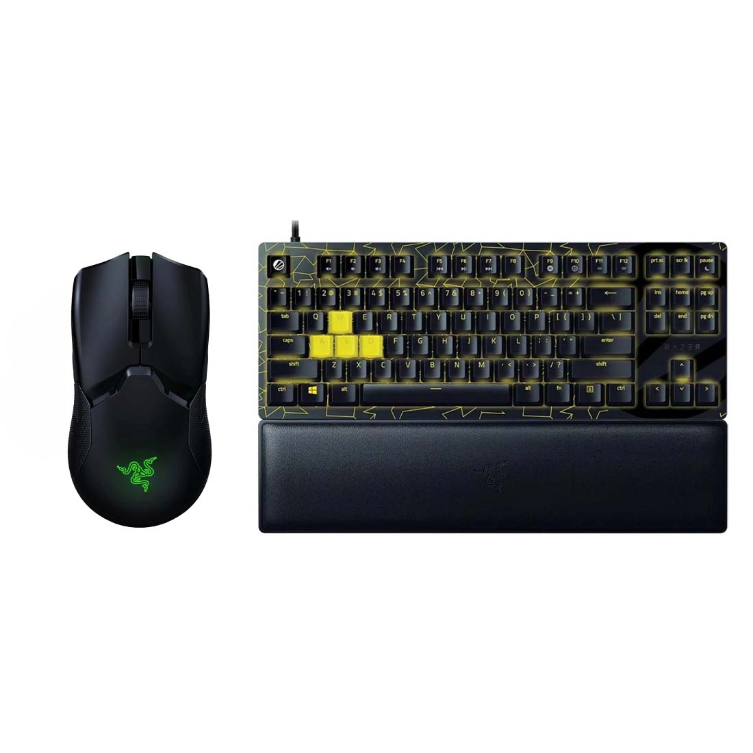 (Pre-Owned) Razer Huntsman V2 Keyboard - ESL Edition & Razer Viper Ultimate Mouse - لوحة مفاتيح و فأرة مستعملين - Store 974 | ستور ٩٧٤