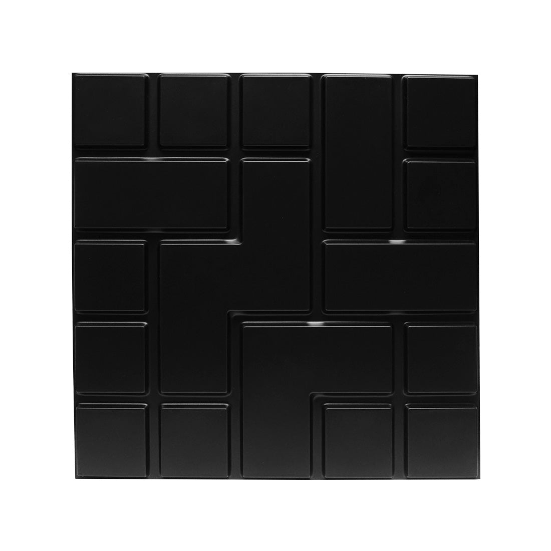 3D Bricks Wall Panel - 5 Pieces - Black - لوحة جدار - Store 974 | ستور ٩٧٤