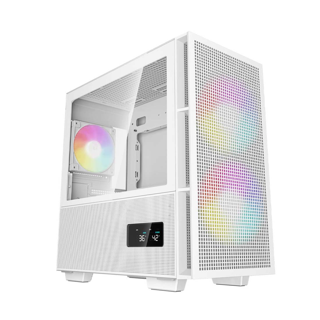 Deepcool CH360 Digital mATX Tower Case - White - صندوق - Store 974 | ستور ٩٧٤
