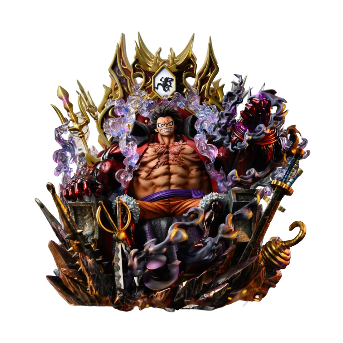 luffy gear 4 statue Luffy Gear 4 Throne Figure - مجسم – Store974 Electronics WLL