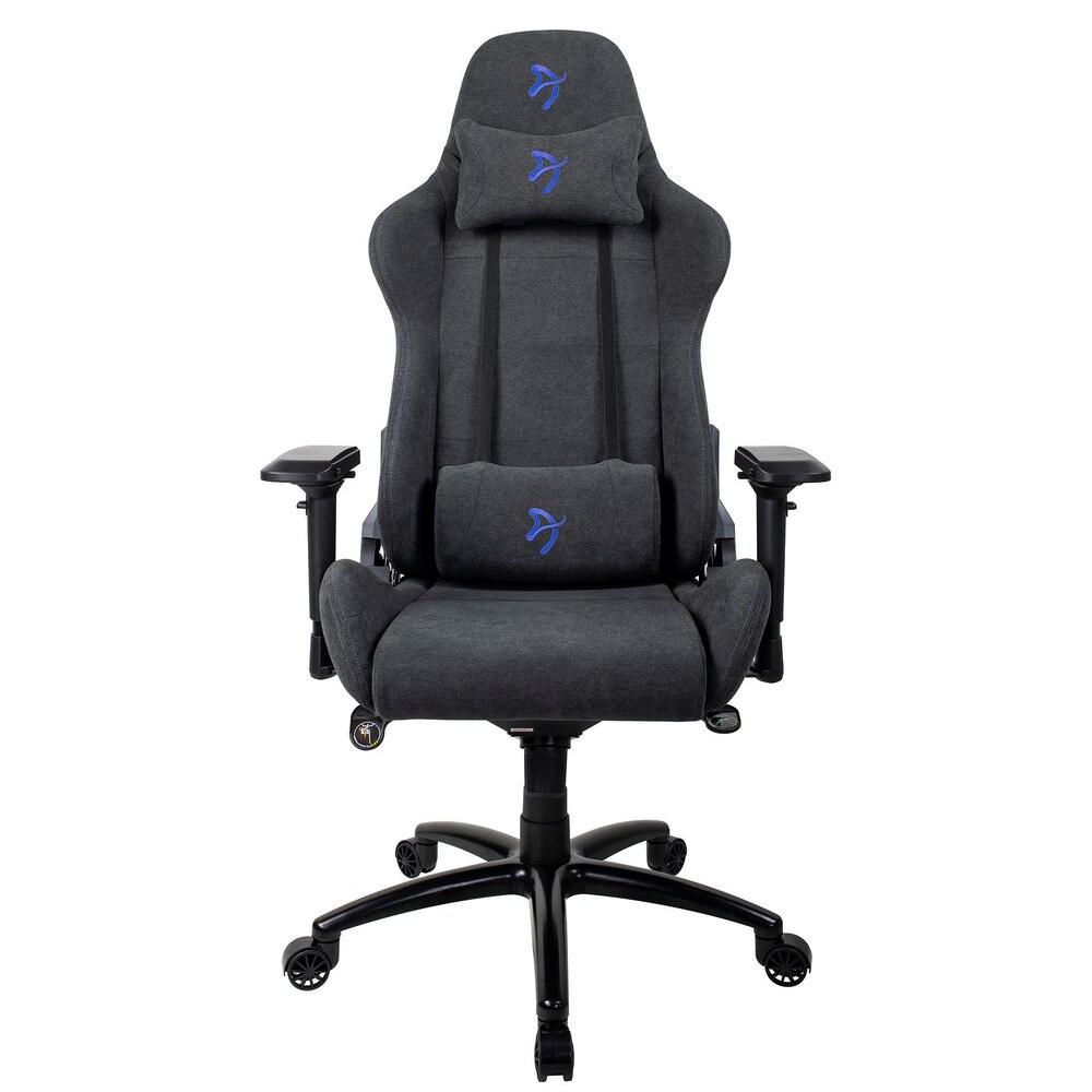 Arozzi Stuhl Verona Signature Soft Fabric Gaming Chair Blue Logo