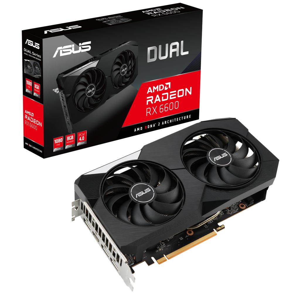 Asus Dual Radeon RX 6600 8GB GDDR6 Graphics Card - Store 974 | ستور ٩٧٤