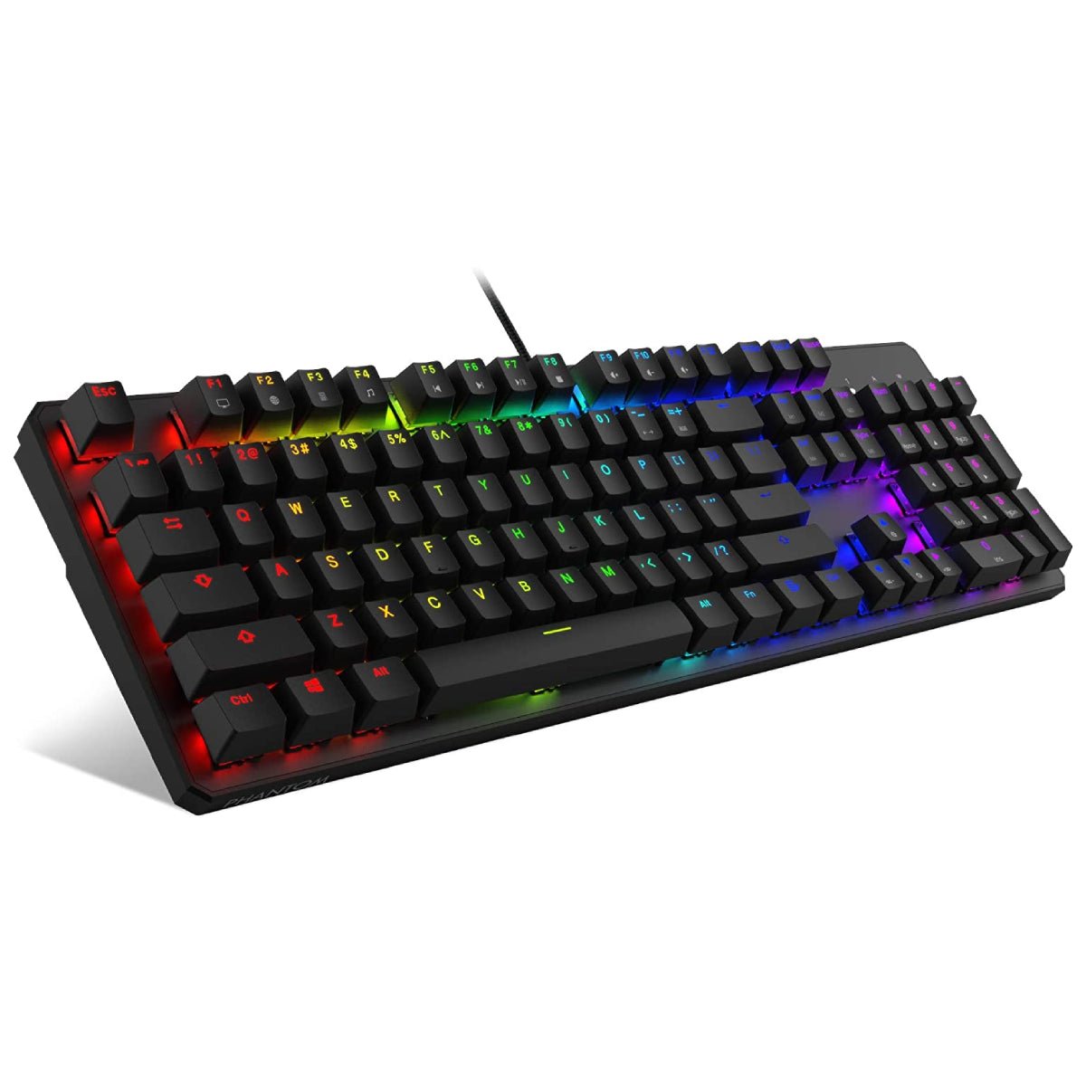 TECWARE Teclado mecánico Phantom de 87 teclas, led RGB (Black Elite TECWARE Teclado mecánico Phantom de 87 teclas, led RGB (Black Elite