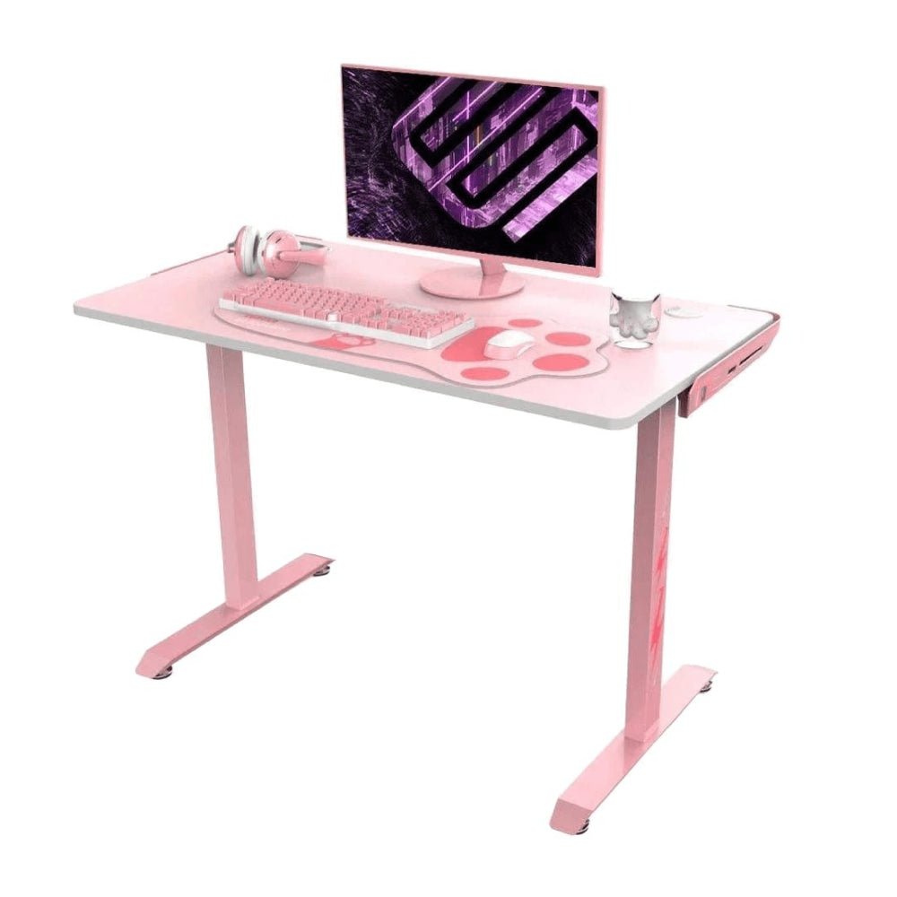 Eureka Gaming Venus I1S44 Pink Gaming Computer Desk - Store 974 | ستور ٩٧٤