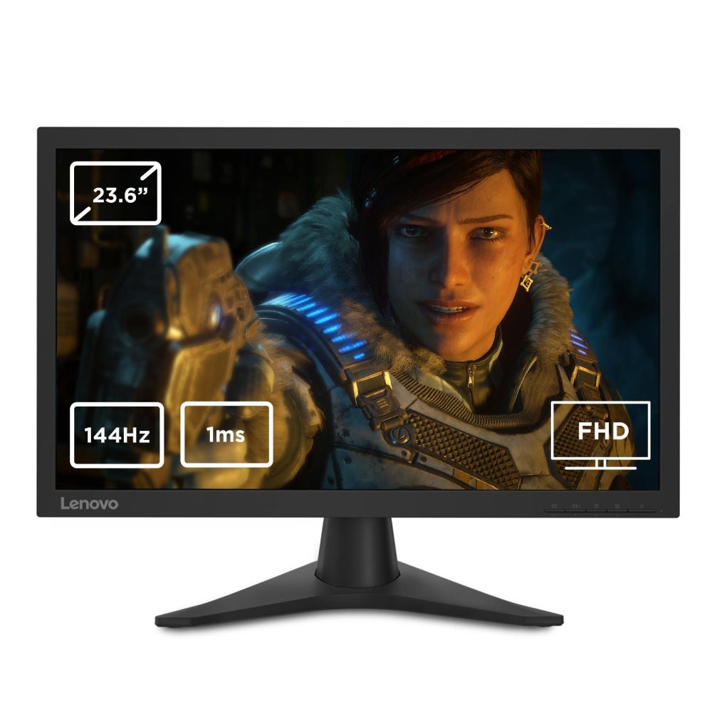 Lenovo G24-10 FHD Gaming Monitor (TN, 144Hz 1ms, HDMI DP, G