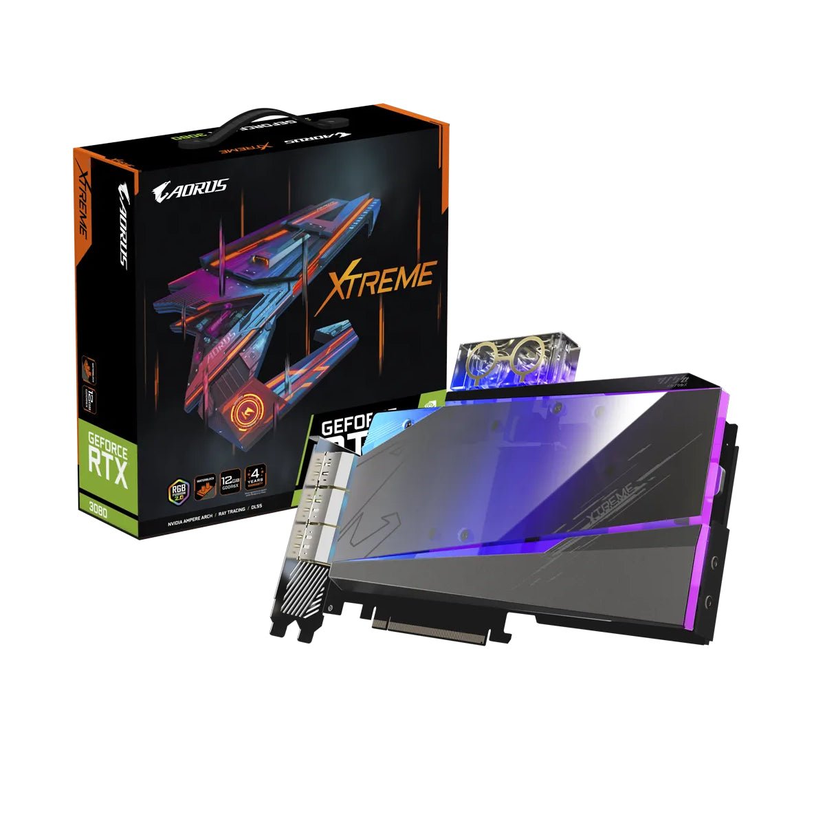 Gigabyte AORUS GeForce RTX 3080 XTREME WATERFORCE WB 12G Graphics 