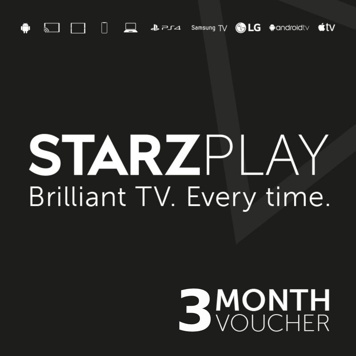 Starz Play 3 months - Store 974 | ستور ٩٧٤