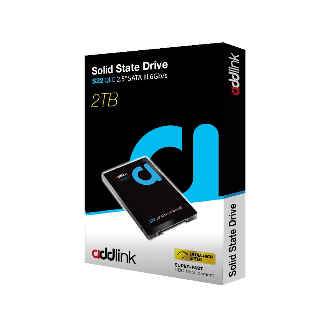 Qlc 7mm Sata Ssd Addlink S22 2TB Internal SATA SSD مساحة تخزين