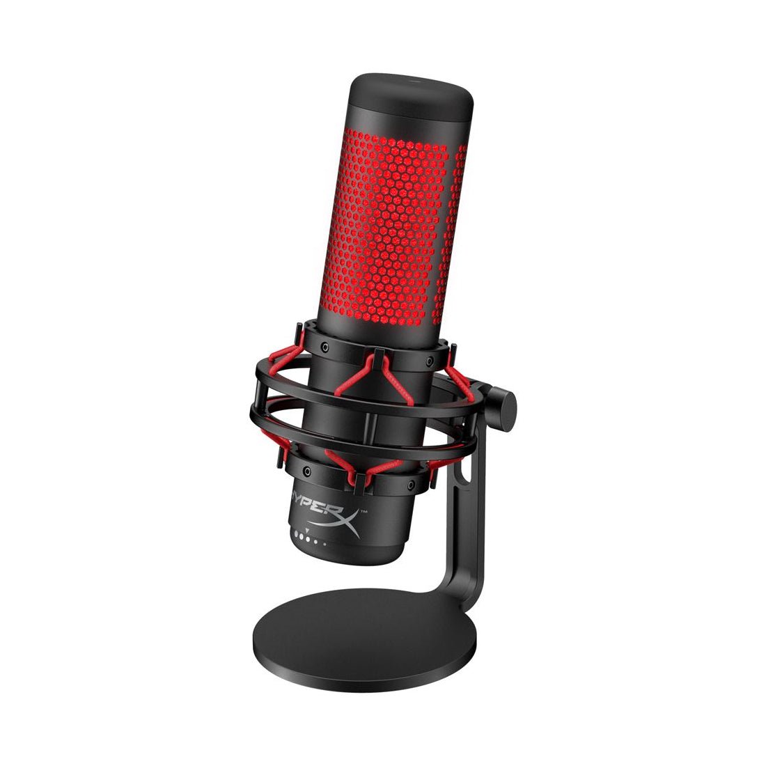 HyperX　マイク HyperX Quadcast Gaming/Streaming Microphone - Black & Red