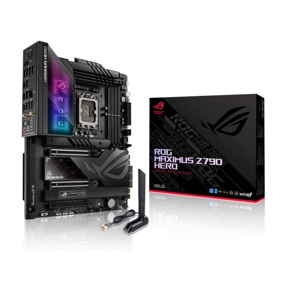 Asus ROG Maximus Z790 Hero WIFI DDR5 LGA1700 Intel ATX Gaming Motherboard- اللوحة الأم - Store 974 | ستور ٩٧٤