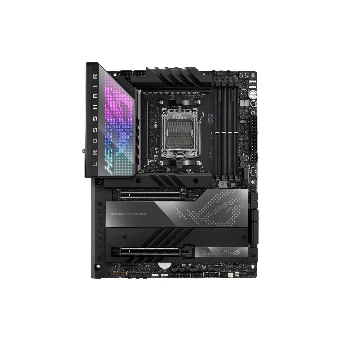 Asus ROG CROSSHAIR X670E Hero WIFI DDR5 AM5 AMD ATX Gaming Motherboard - اللوحة الأم - Store 974 | ستور ٩٧٤