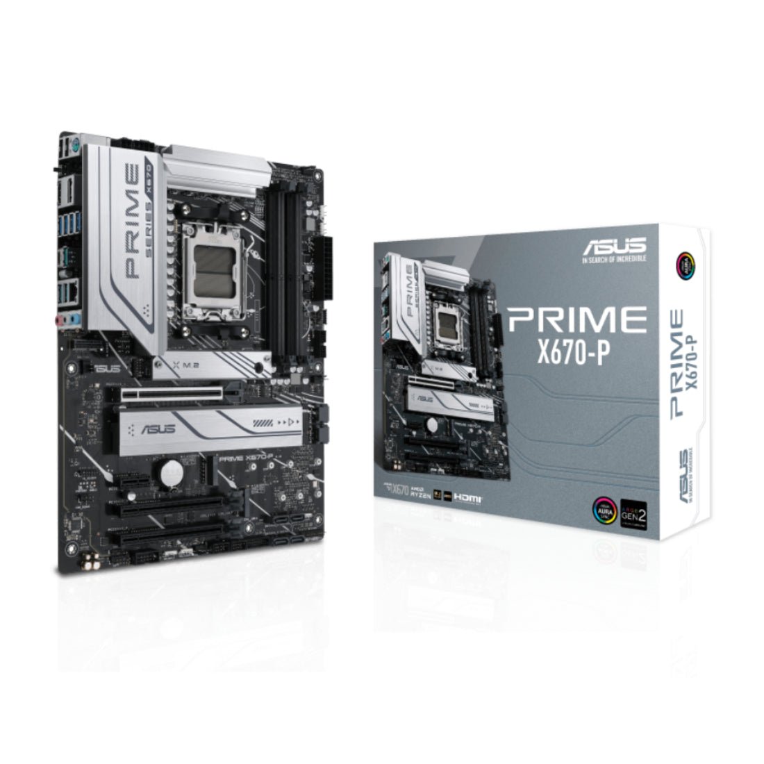 Asus Prime X670-P DDR5 AM5 AMD ATX Gaming Motherboard - اللوحة الأم - Store 974 | ستور ٩٧٤