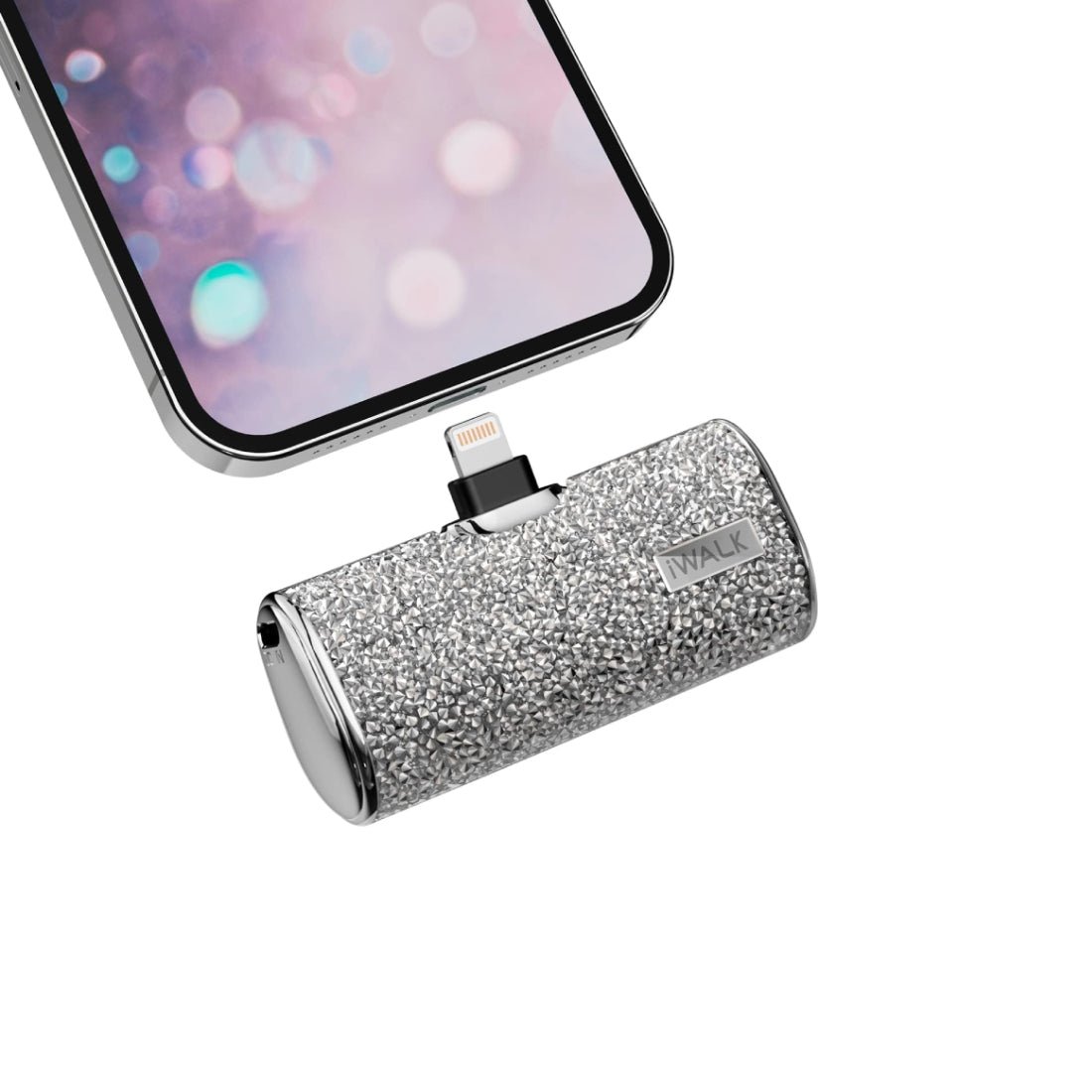 Iwalk Portable Charger 4500mAh Bightning Type Bank Silver mزod