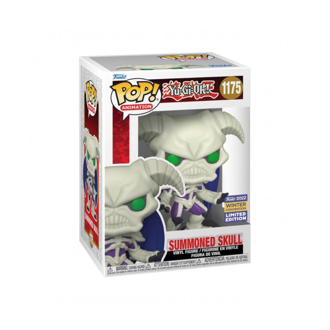 Funko Pop Yu Gi Oh Summoned Skull Winter Convention top Exlusive Custom Art #1175