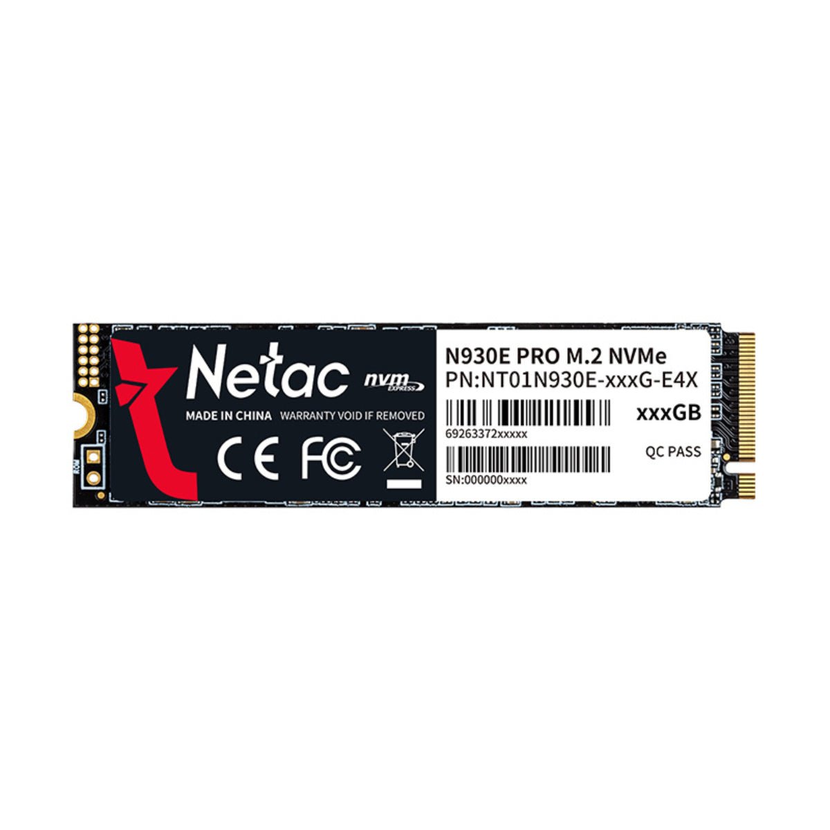 Netac Ssd Me Netac N930E Pro 512GB NVMe Gen Internal SSD مساحة تخزين