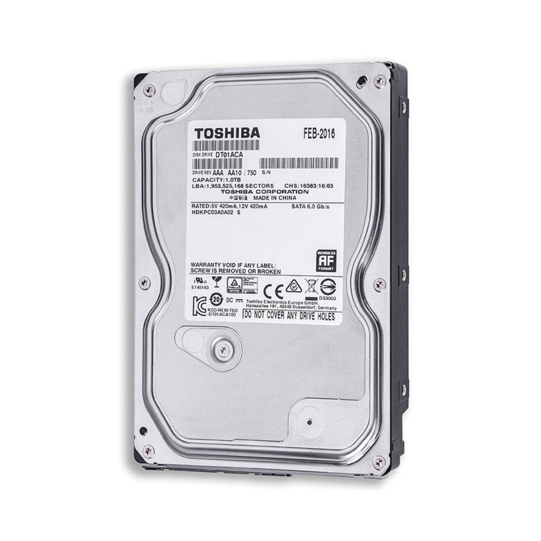 Toshiba 1TB 7200 RPM Internal SATA HDD مساحة تخزين