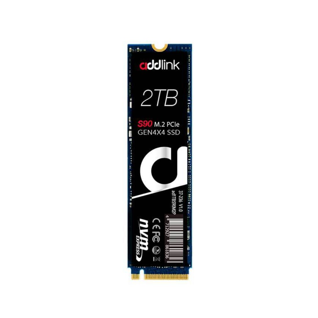 addlink S90 2TB M.2 2280 PCIe Gen4 - 5,000MBs/4,400MBs - مساحة تخزين - Store 974 | ستور ٩٧٤