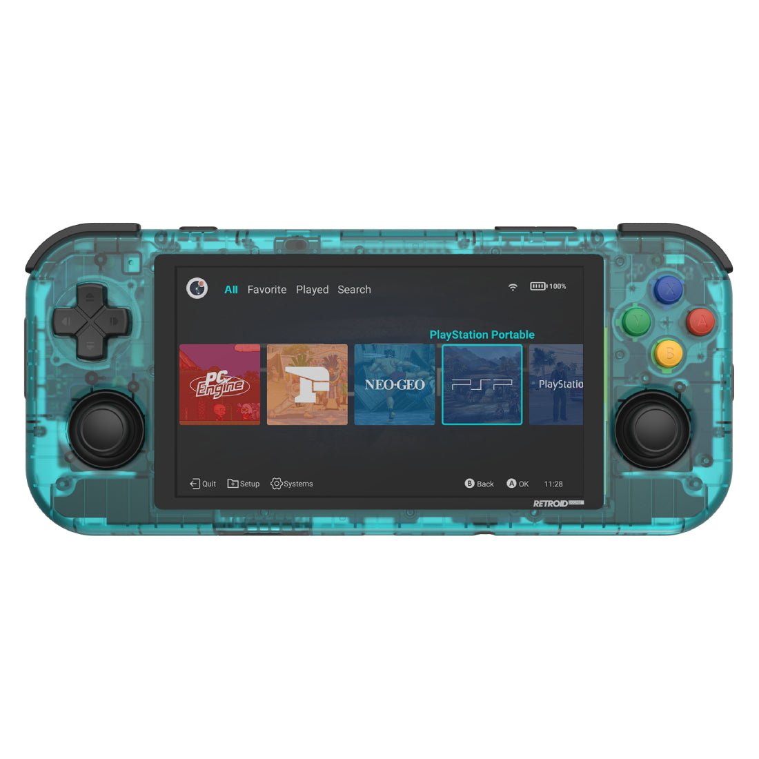 Retroid Pocket 3+ Handheld Gaming Console - Transparent Blue - جهاز أل –  Store 974 | ستور ٩٧٤