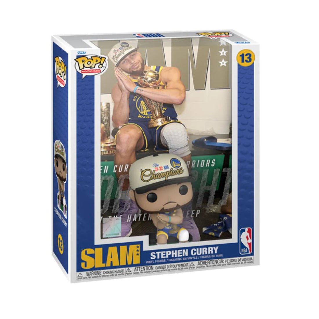 Funko Pop Cover! Basketball: NBA SLAM - Steph Curry #13 - دمية