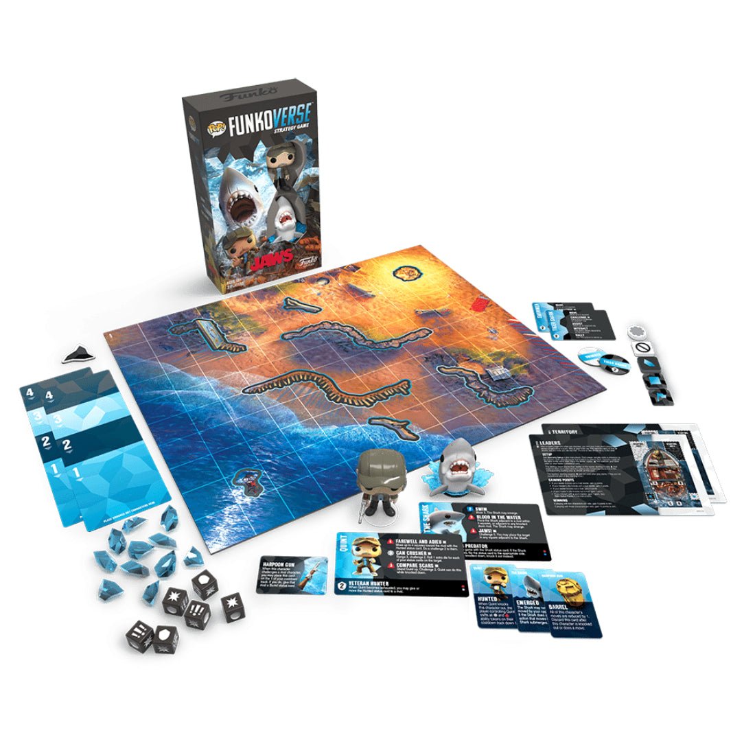 Funkoverse Jaws 100 Strategy Game Funko Pop! NEW IN BOX | UK Funkoverse Jaws 100 Strategy Game Funko Pop! NEW IN BOX | UK