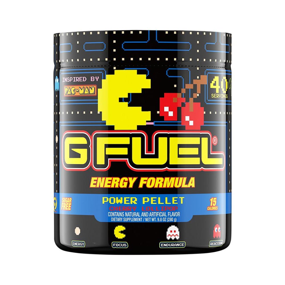 GFuel Energy Formula Power Pellet Cherry Lollipop 280g مسحوق طاقة