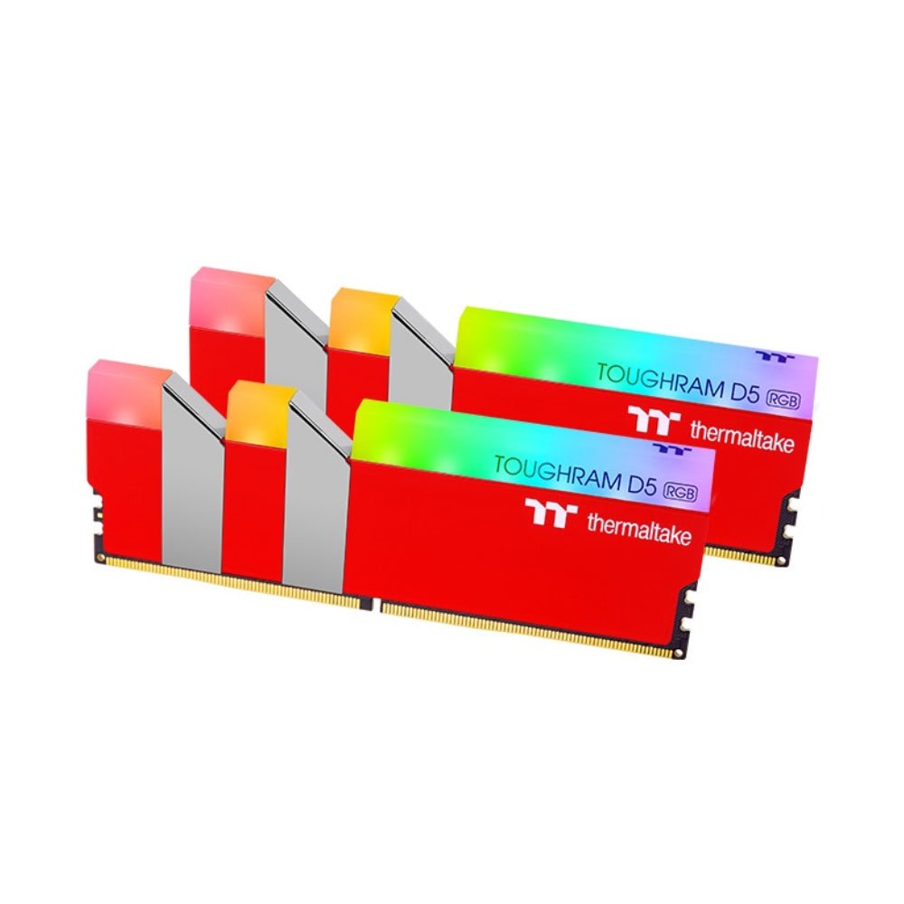 Thermaltake TOUGHRAM RGB D5 32GB (2x16GB) DDR5 5600MT/s C36 Memory - Racing Red - الذاكرة العشوائية - Store 974 | ستور ٩٧٤