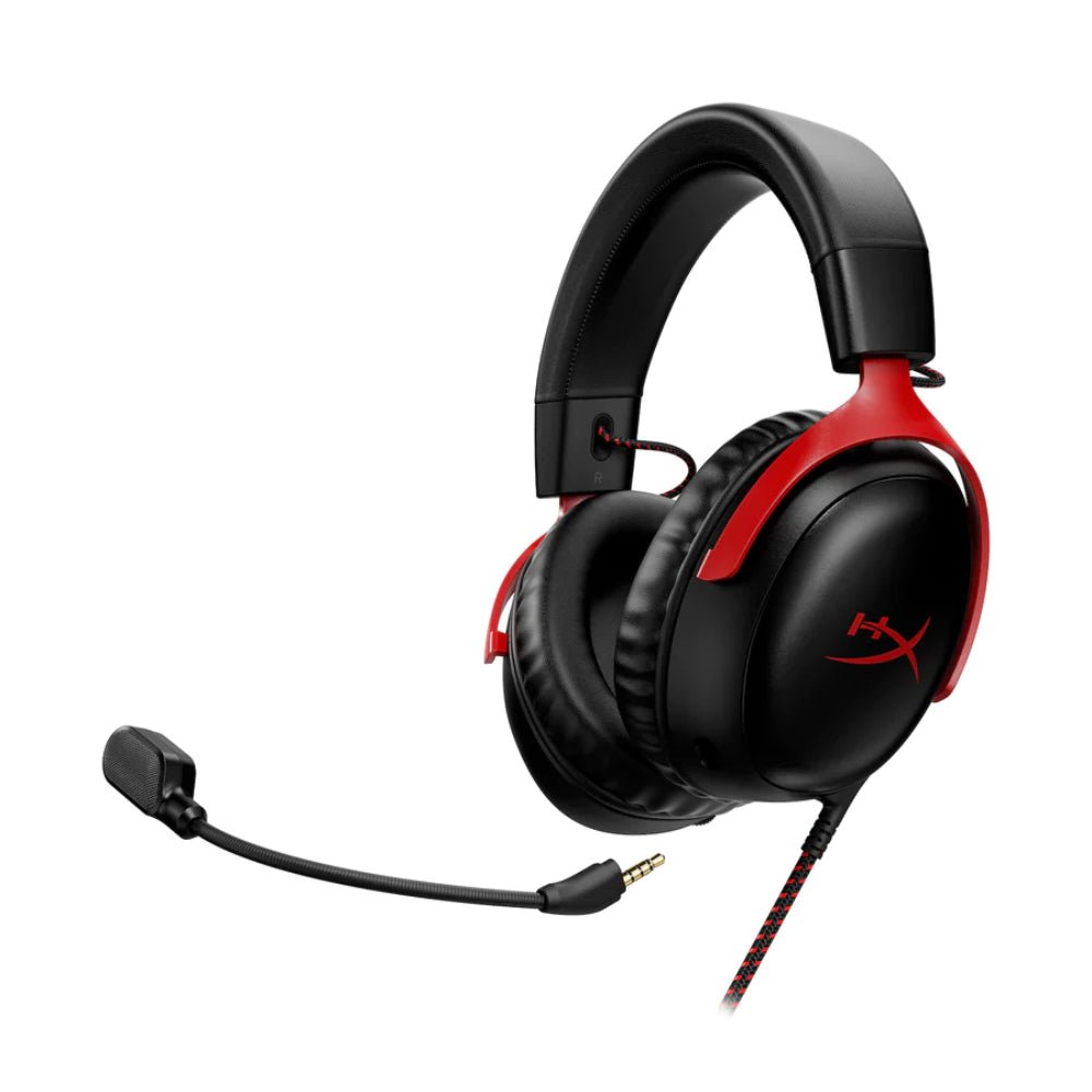 HyperX Cloud III Wired Gaming Headset - Black & Red - سماعة - Store 974 | ستور ٩٧٤
