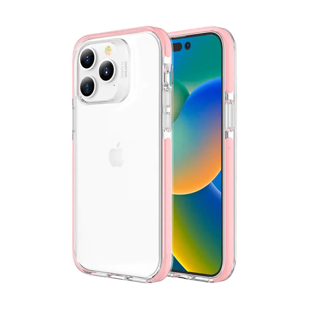 Vokamo Smult Antibacterial for iPhone 14 Plus - Pink -     Store974 Electronics WLL |   ..