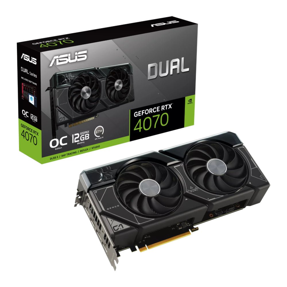 Asus Dual GeForce RTX 4070 OC Edition 12GB GDDR6X Graphics Card - كرت شاشة - Store 974 | ستور ٩٧٤