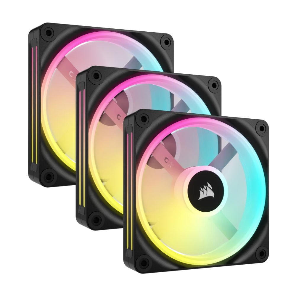 Corsair iCUE Link QX120 RGB 120mm PWM PC Triple Fan Black