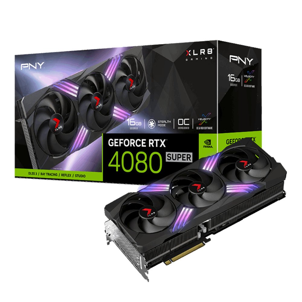 PNY GeForce RTX 4080 Super 16GB XLR8 Gaming Verto OC ARGB Graphics