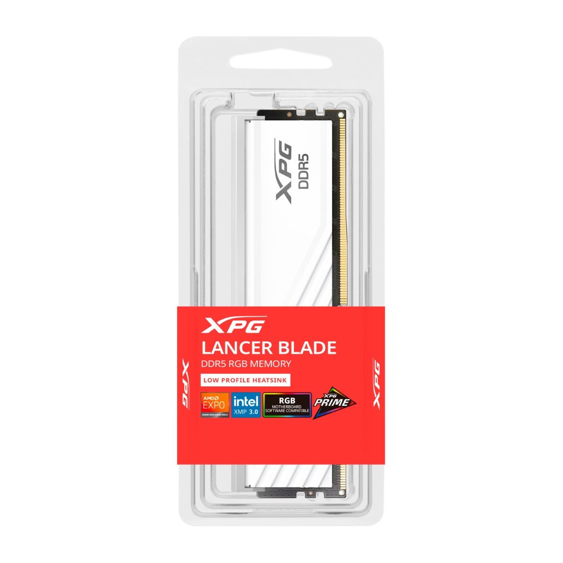 Adata XPG Lancer Blade 16GB DDR5 6400Mhz RGB RAM - White - الذاكرة العشوائية - Store 974 | ستور ٩٧٤