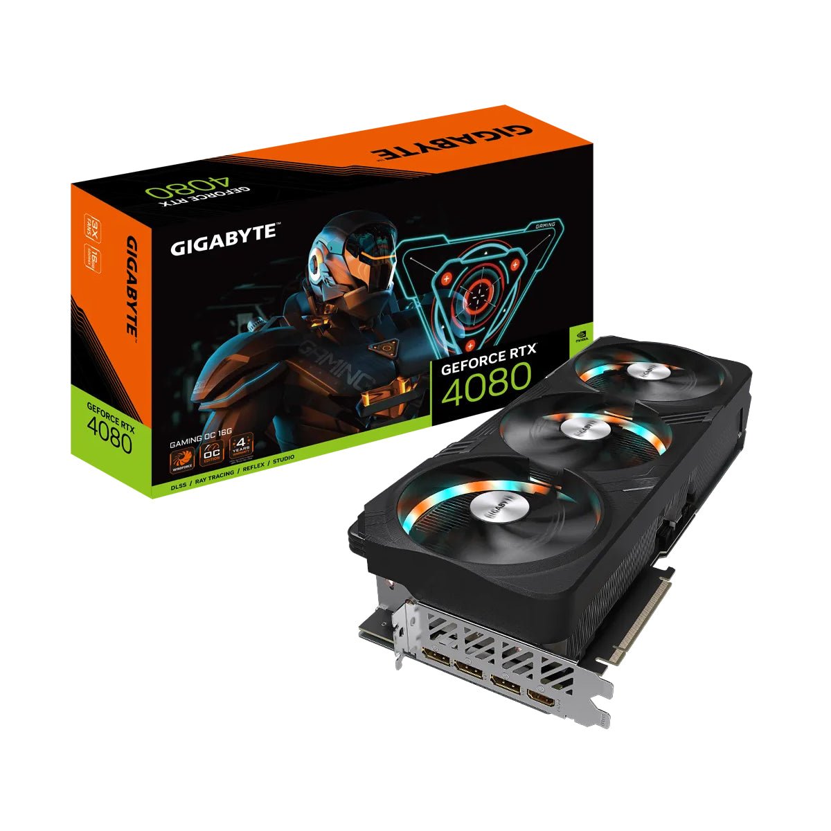 Gigabyte GeForce RTX 4080 Gaming OC 16G Graphics Card كرت الشاشة