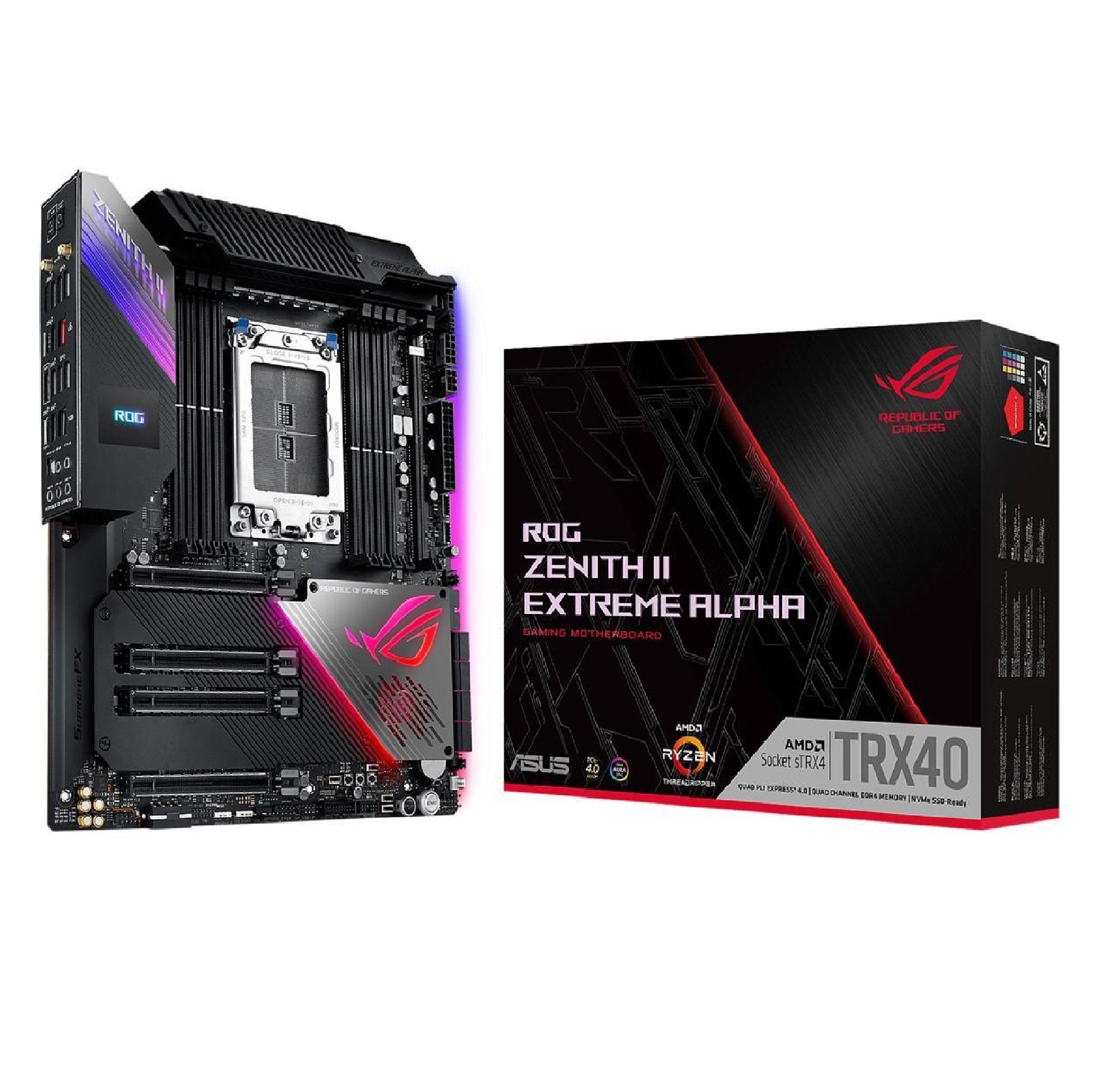 Asus ROG TRX40 AMD Zenith II Extreme Alpha Motherboard اللوحة