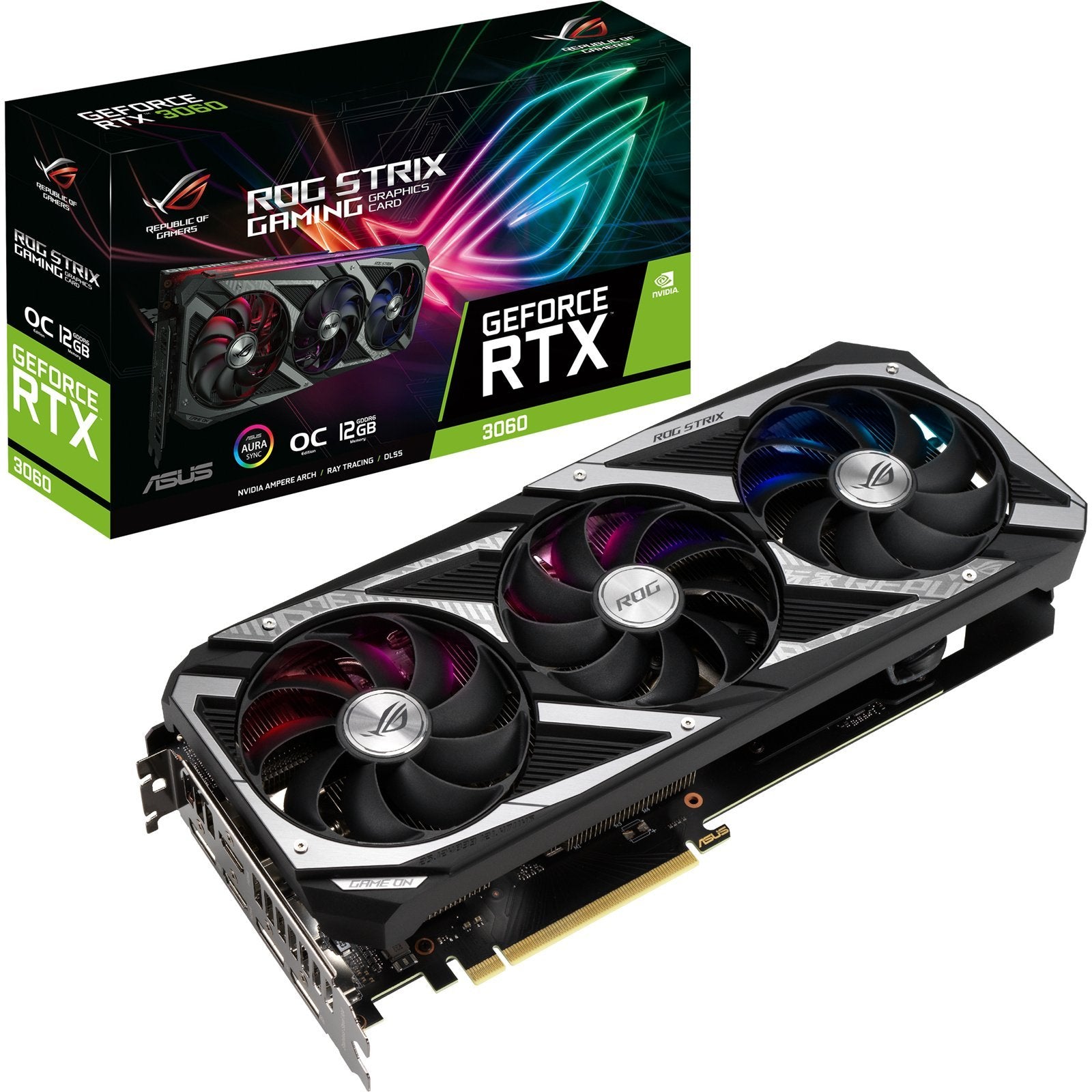 Asus ROG Strix GeForce RTX 3060 OC V2 12GB GDDR6 Graphics Card