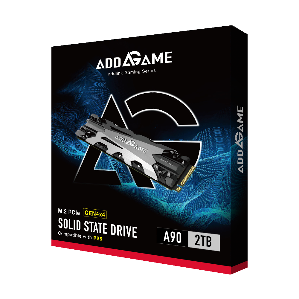Addlink A90 2TB M.2 2280 PCIe Gen4X4 NVMe 1.3 PS5 SSD Addlink A90 2TB M.2 2280 PCIe Gen4X4 NVMe 1.3 PS5 SSD