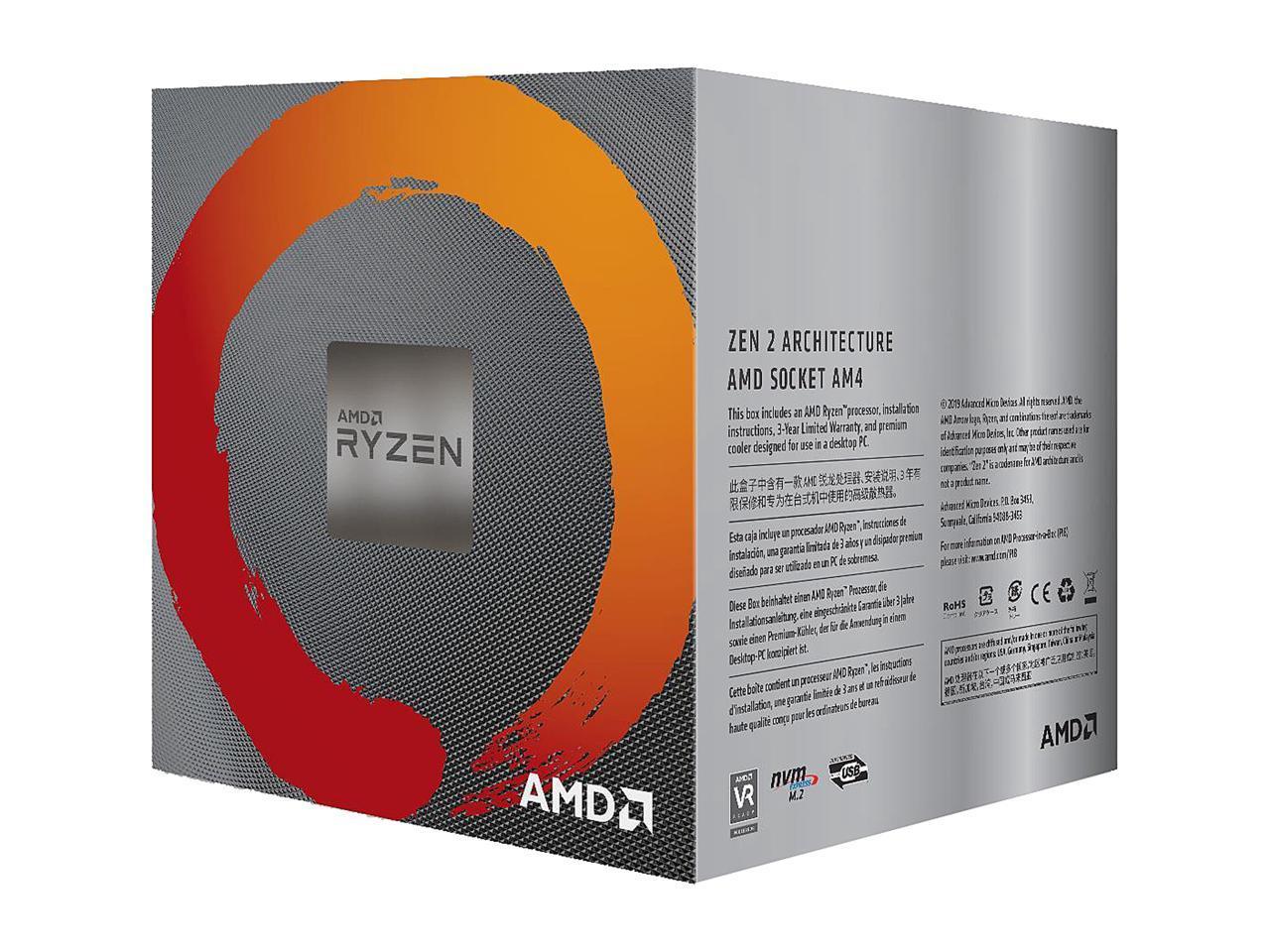 AMD Ryzen 5 3600X, 6 Core, 12 Thread, 4.4 Ghz max boost 3.8 GHz Base - AM4 CPU - Store 974 | ستور ٩٧٤