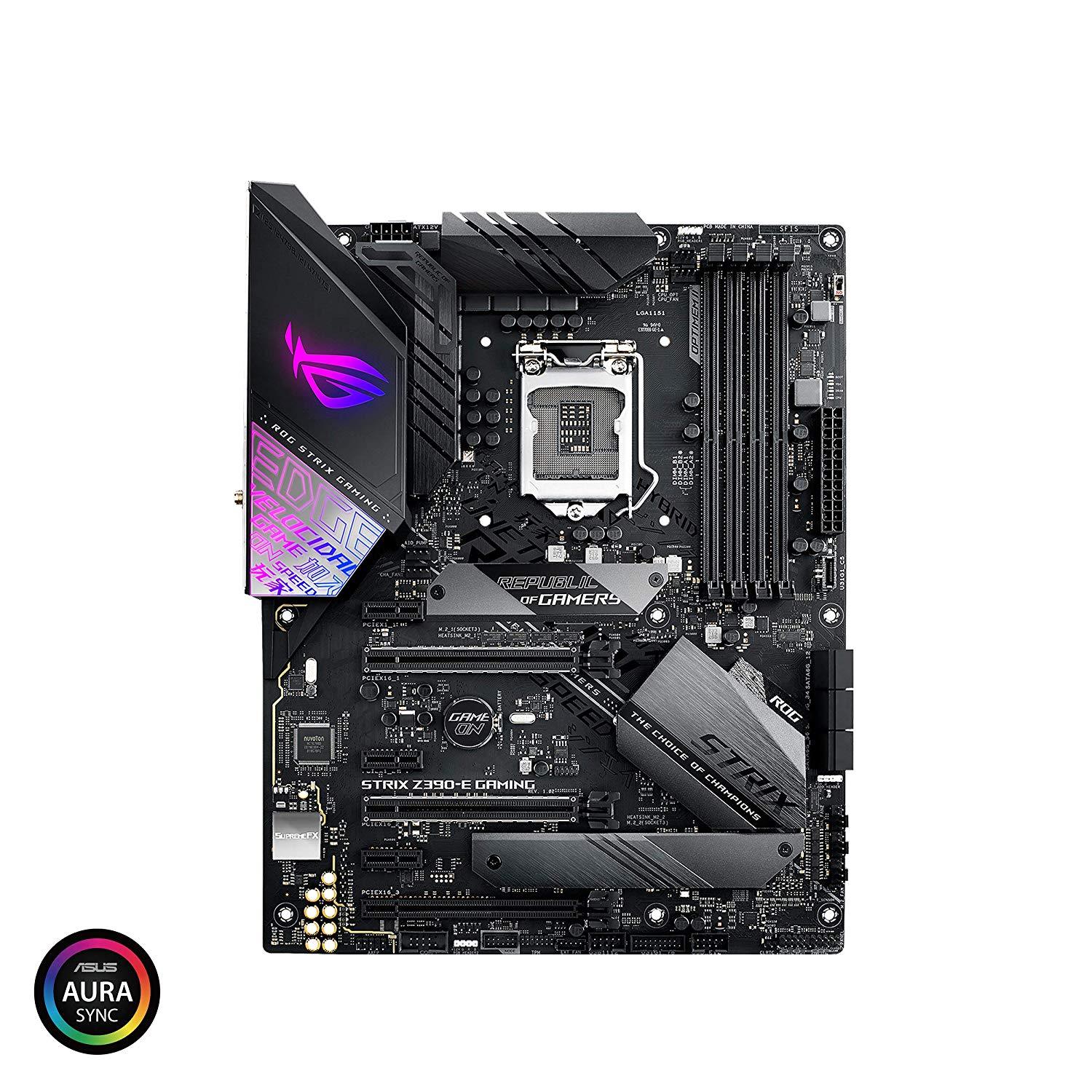 Asus ROG Strix Z390-E WiFi Intel ATX Motherboard اللوحة الأم