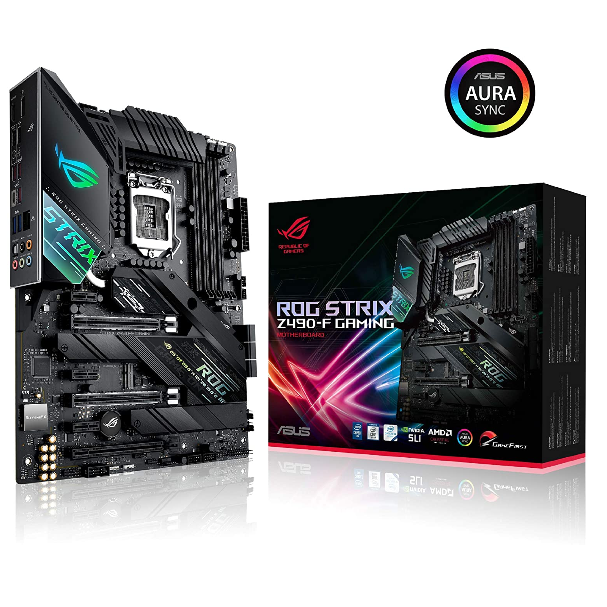 ASUS ROG Strix Z490-F DDR4 LGA 1200 Intel Motherboard اللوحة