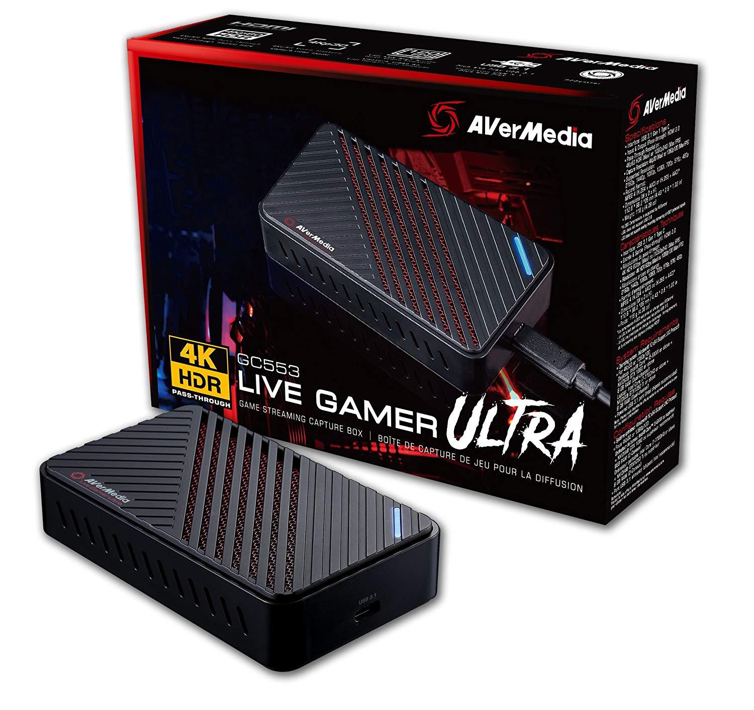 AVerMedia Live Gamer Ultra 4Kp60 HDR Pass-Through Capture Card GC553 - Store 974 | ستور ٩٧٤