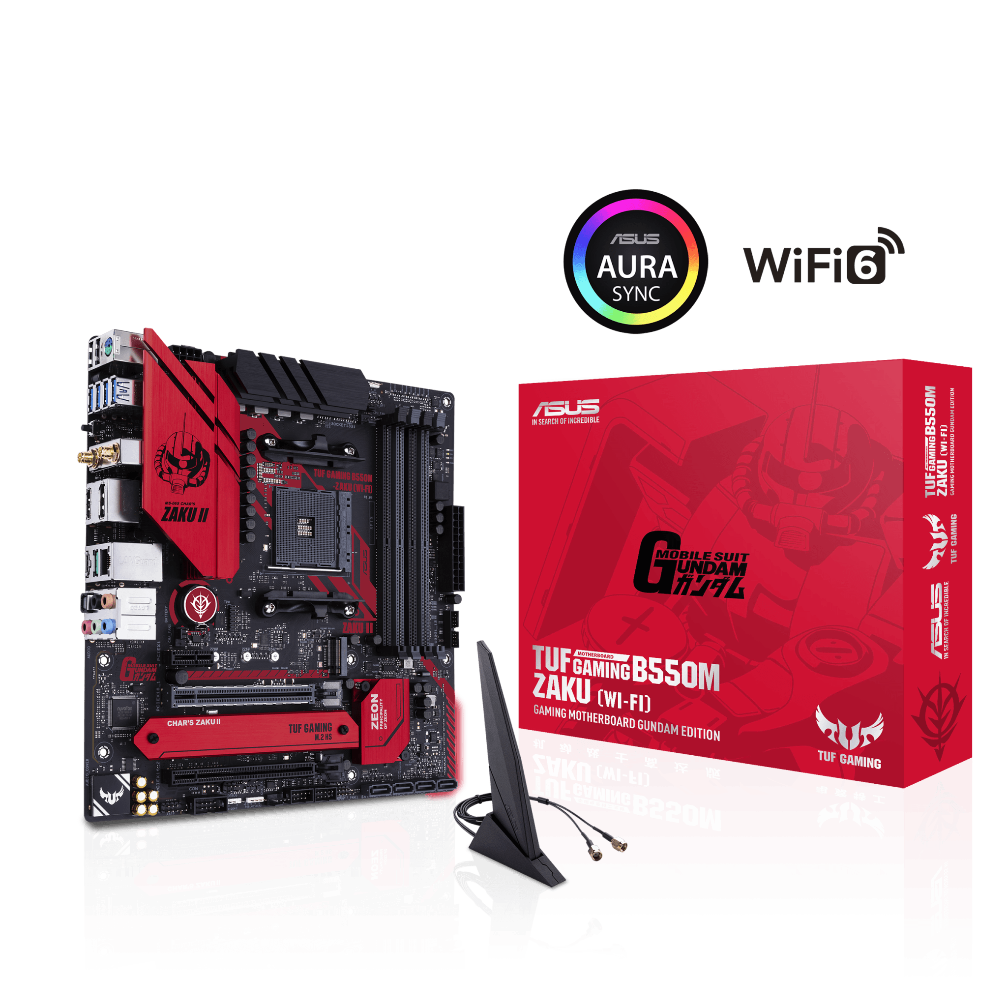 Asus TUF Gaming B550M ZAKU WiFi Gundam Edition Motherboard