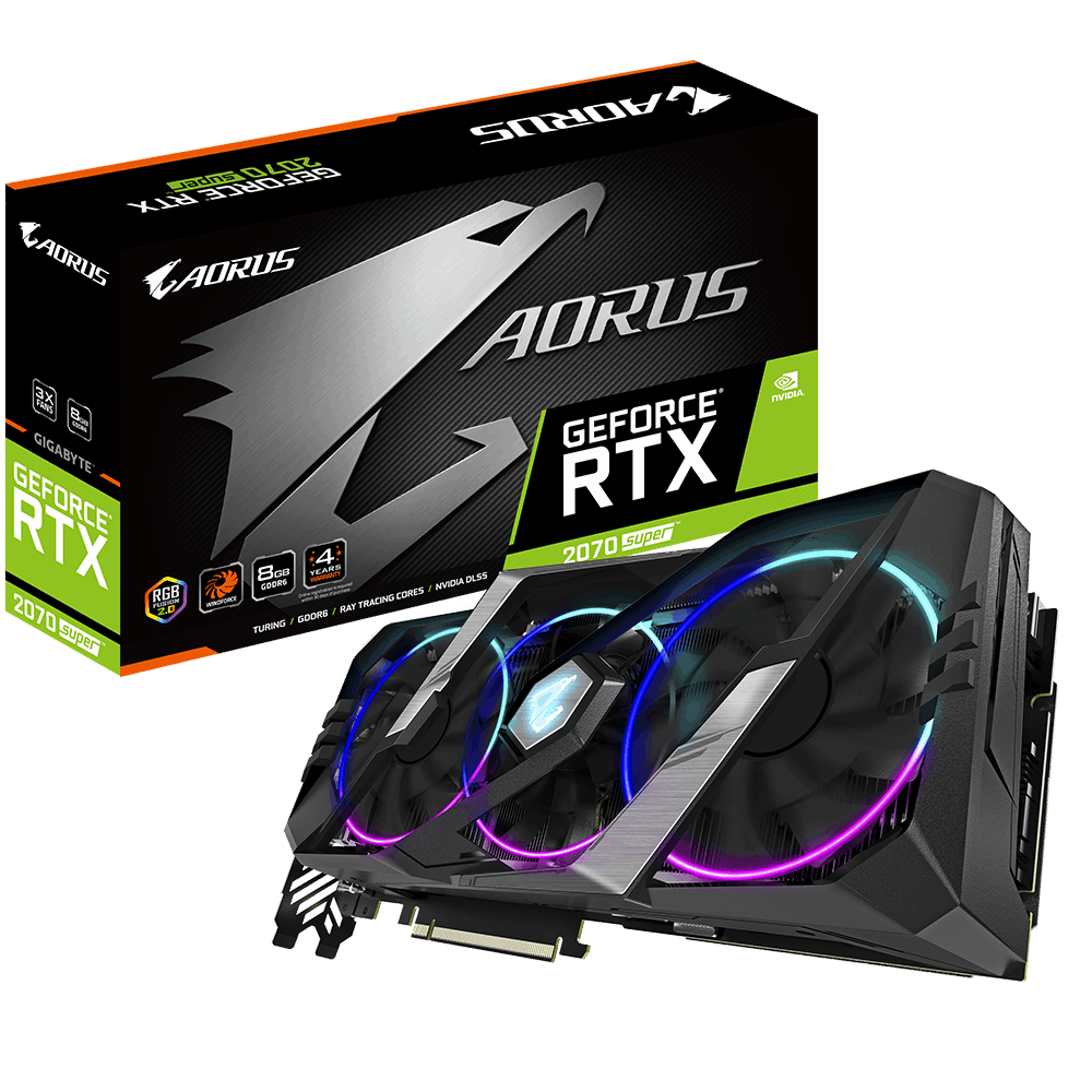 Gigabyte Aorus GeForce RTX 2070 Super 8G Graphics card كرت