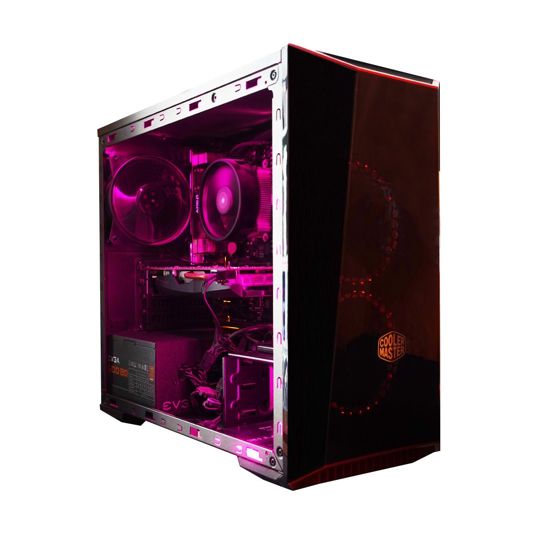 Pre-Owned) AMD Ryzen 1600 w/ EVGA GTX 1050 Ti Cooler Master