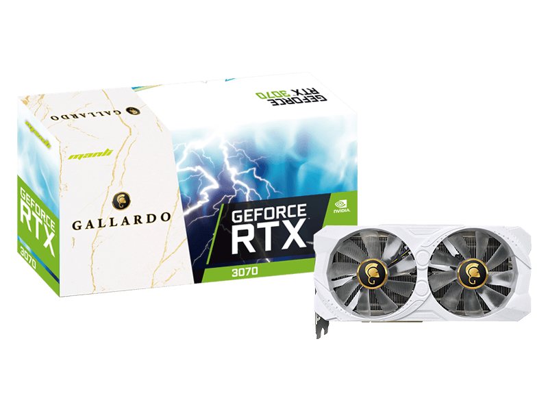 MANLI Gallardo GeForce RTX 3070 8GB GDDR6 White Edition MANLI Gallardo GeForce RTX 3070 8GB GDDR6 White Edition