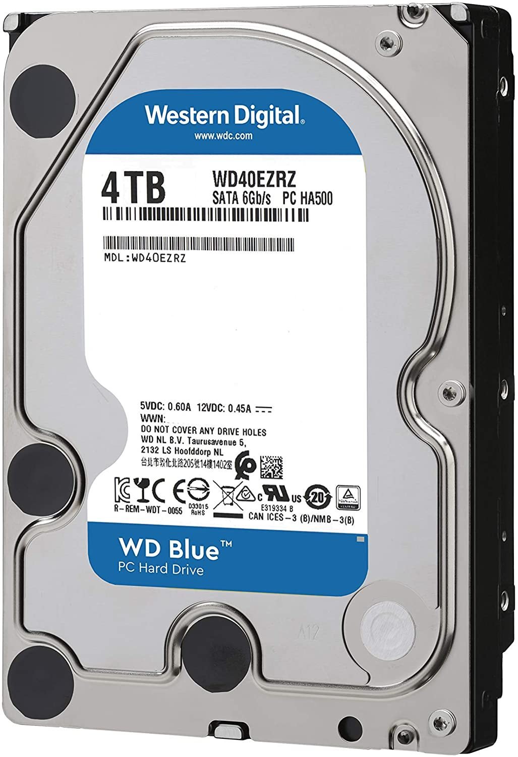 WD BLUE 3.5インチ 4TB HDD WD40EZRZ