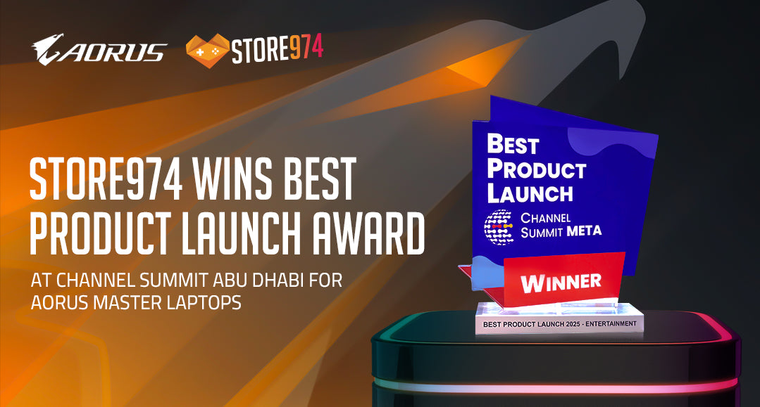 Store974 Wins Best Product Launch Award at Channel Summit Abu Dhabi for AORUS Master Laptops